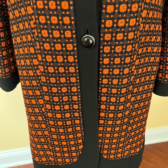 MARNI Black and Orange COAT SZ 44 - Picture 6 of 16